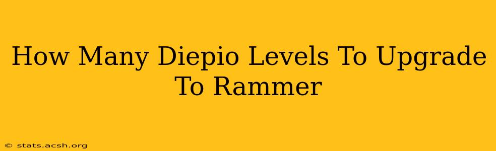 How Many Diepio Levels To Upgrade To Rammer