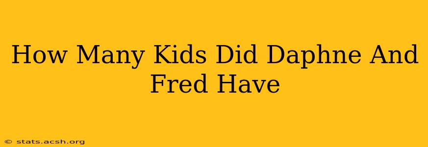 How Many Kids Did Daphne And Fred Have