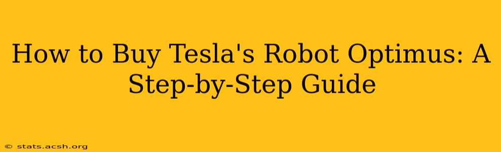 How to Buy Tesla's Robot Optimus: A Step-by-Step Guide