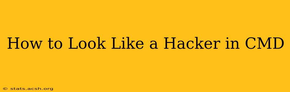 How to Look Like a Hacker in CMD