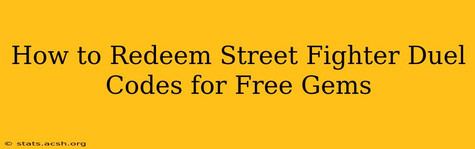 How to Redeem Street Fighter Duel Codes for Free Gems