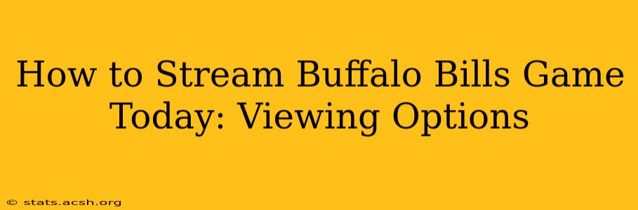 How to Stream Buffalo Bills Game Today: Viewing Options