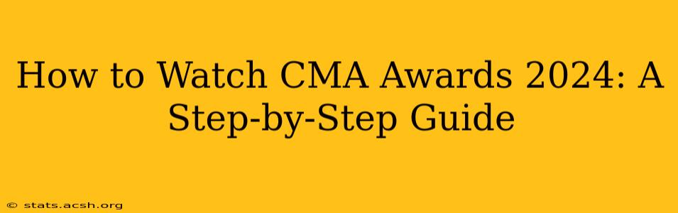 How to Watch CMA Awards 2024: A Step-by-Step Guide