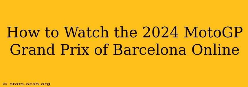 How to Watch the 2024 MotoGP Grand Prix of Barcelona Online