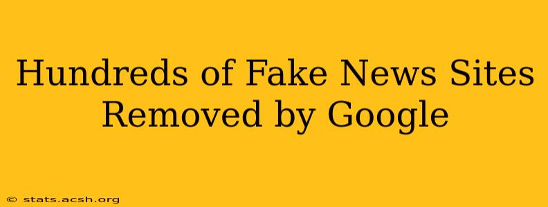 Hundreds of Fake News Sites Removed by Google