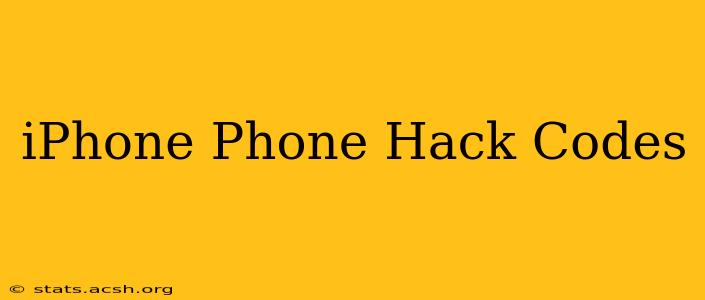 iPhone Phone Hack Codes