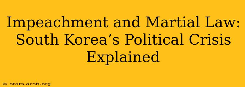 Impeachment and Martial Law: South Korea’s Political Crisis Explained