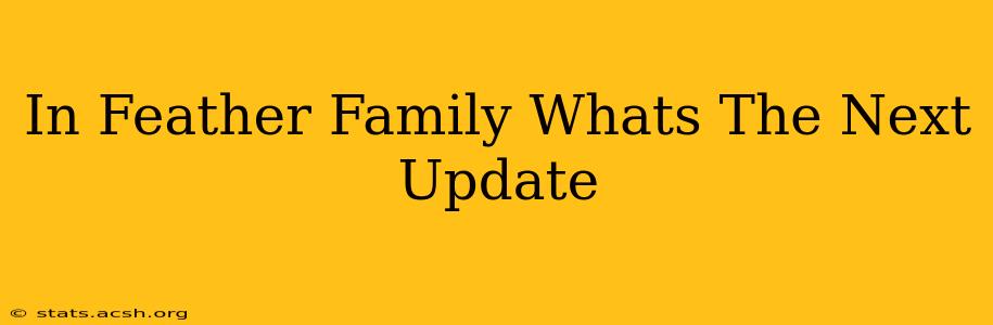 In Feather Family Whats The Next Update