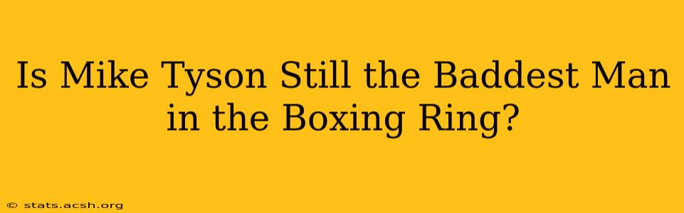 Is Mike Tyson Still the Baddest Man in the Boxing Ring?