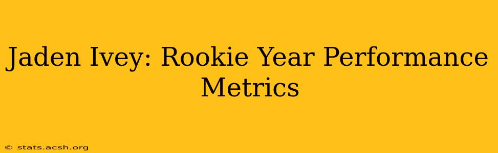 Jaden Ivey: Rookie Year Performance Metrics