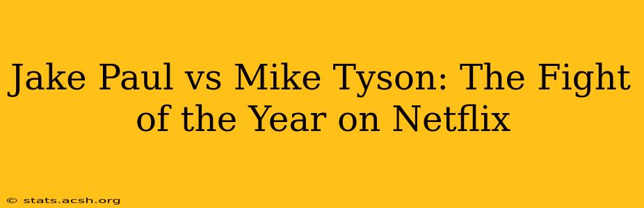 Jake Paul vs Mike Tyson: The Fight of the Year on Netflix