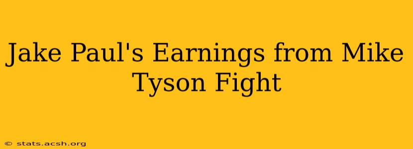 Jake Paul's Earnings from Mike Tyson Fight