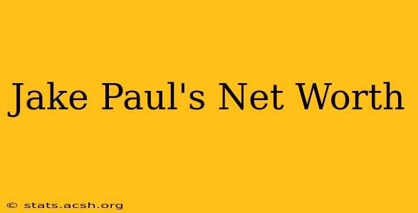 Jake Paul's Net Worth