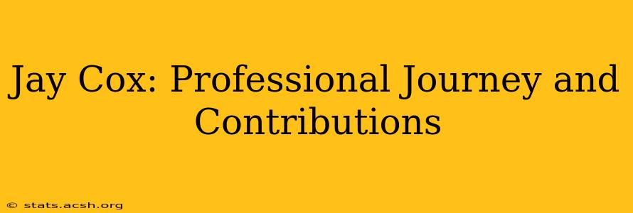 Jay Cox: Professional Journey and Contributions