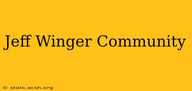 Jeff Winger Community