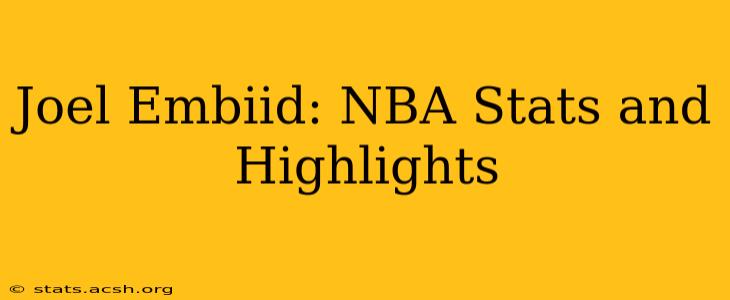 Joel Embiid: NBA Stats and Highlights