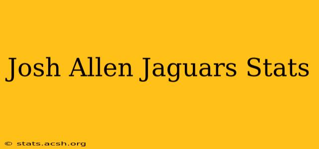 Josh Allen Jaguars Stats