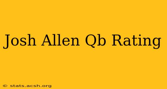 Josh Allen Qb Rating