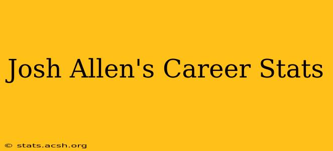 Josh Allen's Career Stats