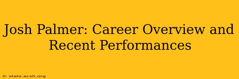 Josh Palmer: Career Overview and Recent Performances