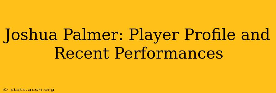 Joshua Palmer: Player Profile and Recent Performances