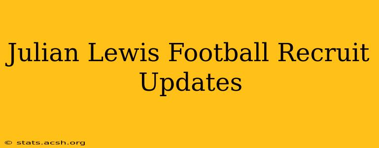 Julian Lewis Football Recruit Updates