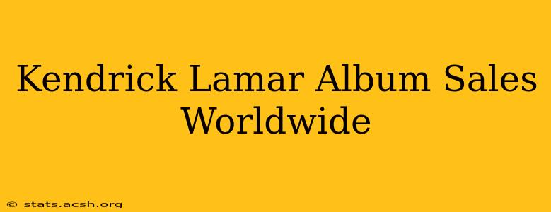 Kendrick Lamar Album Sales Worldwide