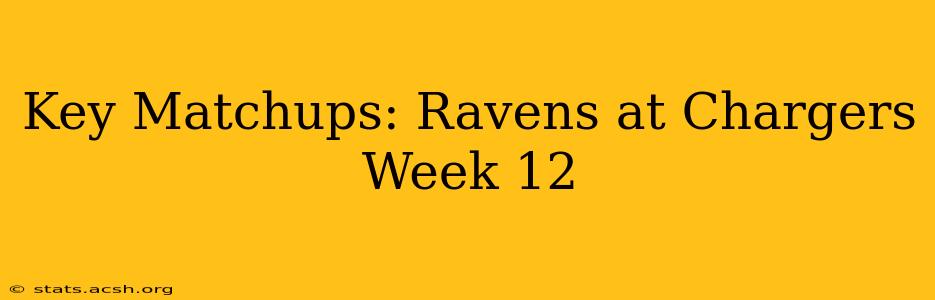 Key Matchups: Ravens at Chargers Week 12