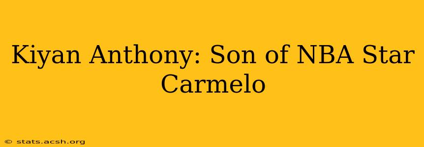 Kiyan Anthony: Son of NBA Star Carmelo