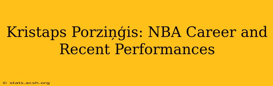 Kristaps Porziņģis: NBA Career and Recent Performances