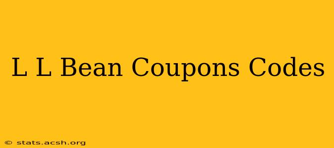 L L Bean Coupons Codes