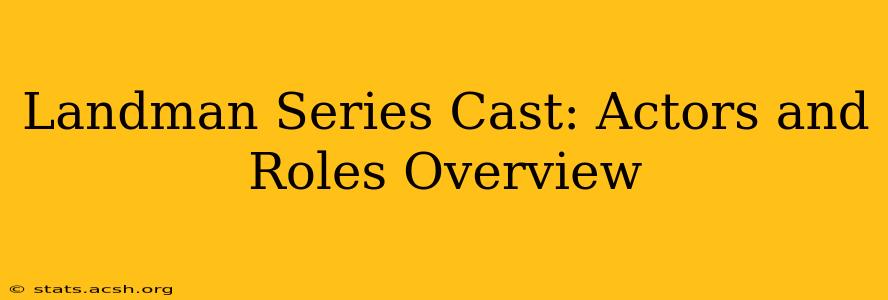 Landman Series Cast: Actors and Roles Overview