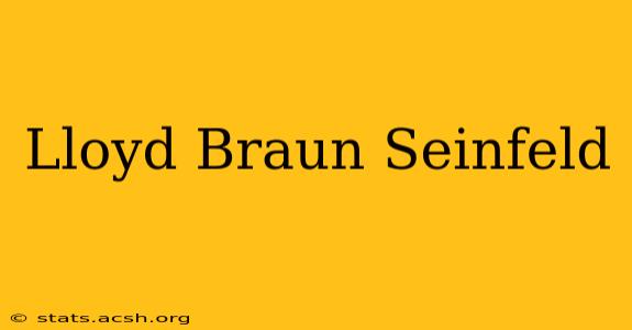 Lloyd Braun Seinfeld