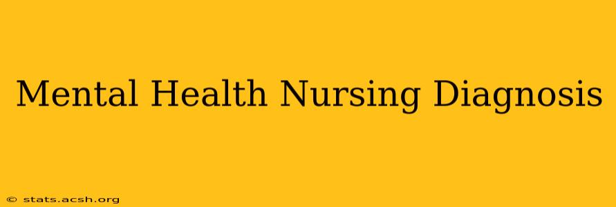 Mental Health Nursing Diagnosis