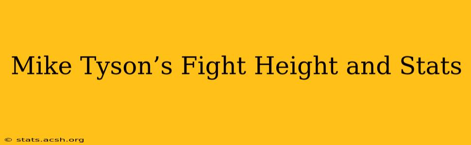 Mike Tyson’s Fight Height and Stats