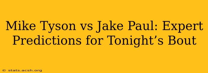 Mike Tyson vs Jake Paul: Expert Predictions for Tonight’s Bout