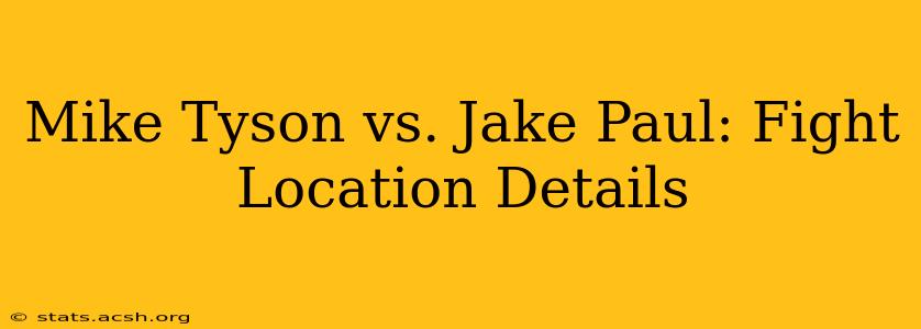 Mike Tyson vs. Jake Paul: Fight Location Details