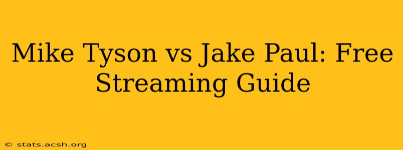 Mike Tyson vs Jake Paul: Free Streaming Guide