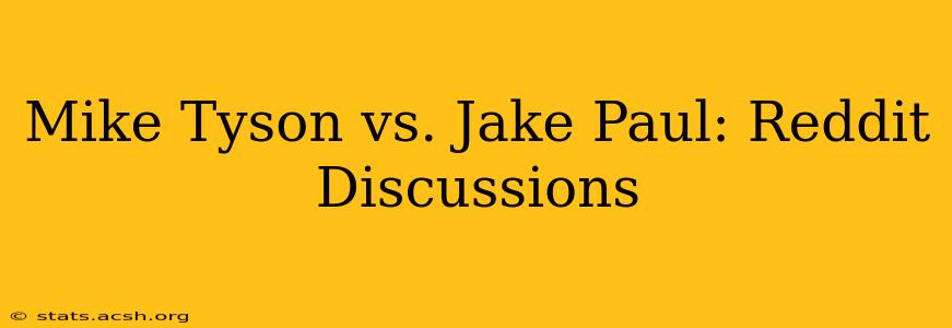 Mike Tyson vs. Jake Paul: Reddit Discussions