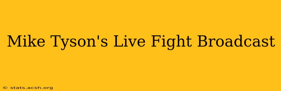 Mike Tyson's Live Fight Broadcast