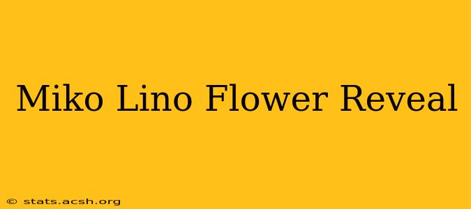 Miko Lino Flower Reveal