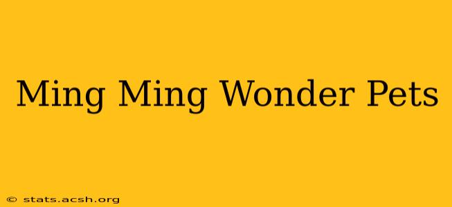 Ming Ming Wonder Pets