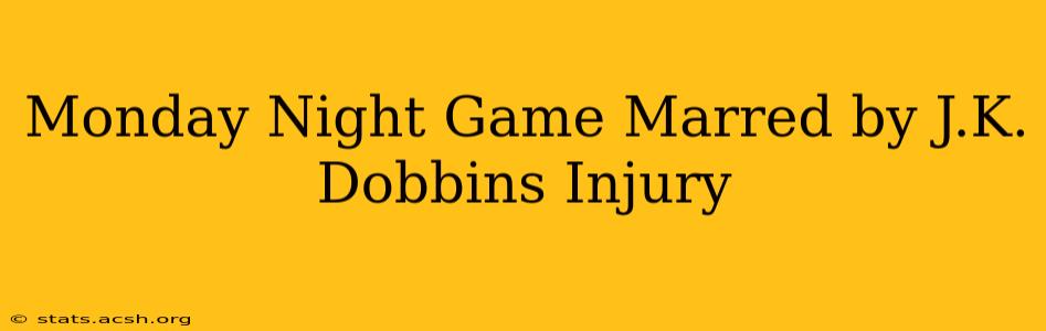 Monday Night Game Marred by J.K. Dobbins Injury