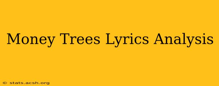 Money Trees Lyrics Analysis