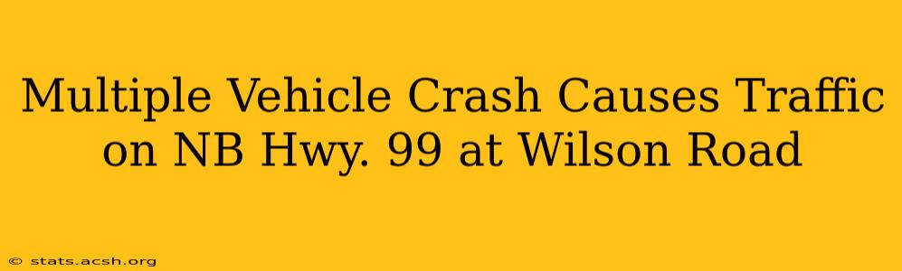 Multiple Vehicle Crash Causes Traffic on NB Hwy. 99 at Wilson Road