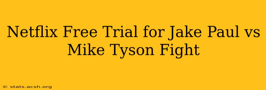 Netflix Free Trial for Jake Paul vs Mike Tyson Fight