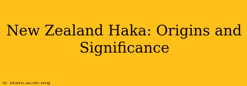 New Zealand Haka: Origins and Significance