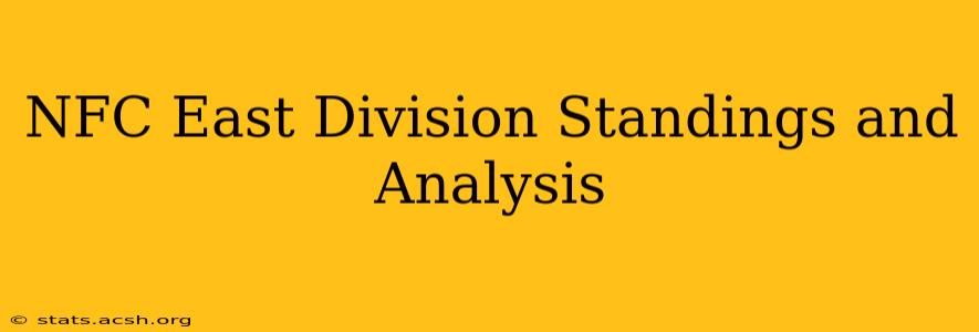 NFC East Division Standings and Analysis