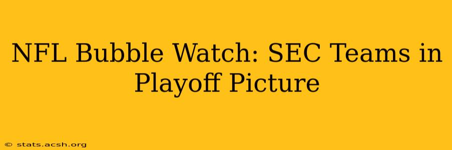 NFL Bubble Watch: SEC Teams in Playoff Picture