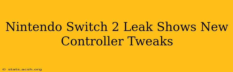 Nintendo Switch 2 Leak Shows New Controller Tweaks